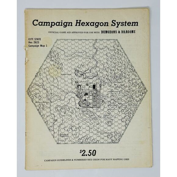 Judges Guild Campaign Hexagon System Dungeons & Dragons 1976 D&D - Picture 1 of 14